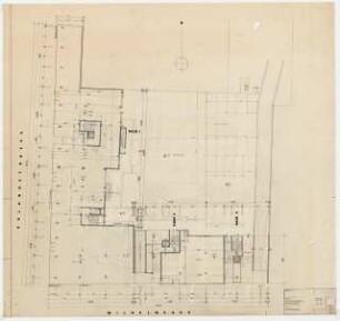 Wohn- und Geschäftshäuser Uhlandstraße / Wilhelmsaue / Berliner Straße, Berlin-Wilmersdorf: Grundriss Erdgeschoss 1:100