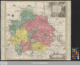 Delineatio geographica Comitatus Mansfeldensis ad jurisdictionem tum Saxonicam tum Brandenburgicam spectans, cum præfectura Sangerhusana, Querfurtensi, Sittenbacensi, Allstædensi, et locis finitimis