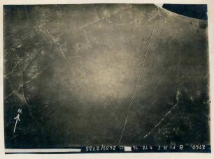 Foto der Stellungen östlich von Bouchavesnes (Luftbild)