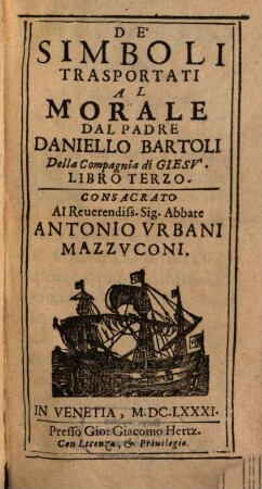 De' Simboli Transportati Al Morale, 3