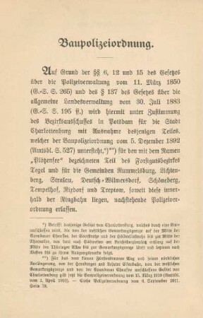 Baupolizeiordnung