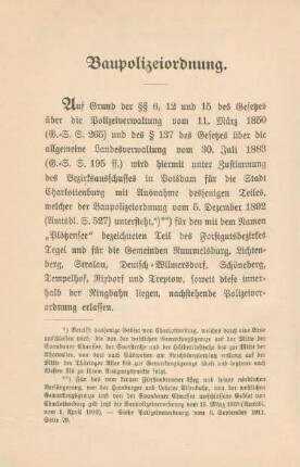 Baupolizeiordnung