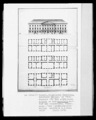 Bad Hersfeld, Entwurf für das städtische Lyzeum