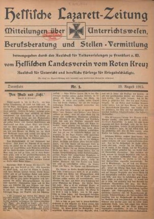 1915: Hessische Lazarett-Zeitung