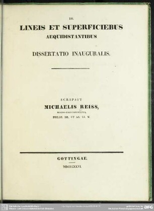 De lineis et superficiebus aequidistantibus