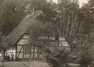 Friedrichsmoor, Mecklenburg-Vorpommern. Niederdeutsche Kate