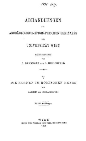 Die Fahnen im römischen Heere