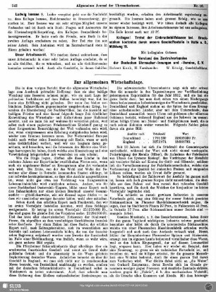 Zur allgemeinen Wirtschaftslage