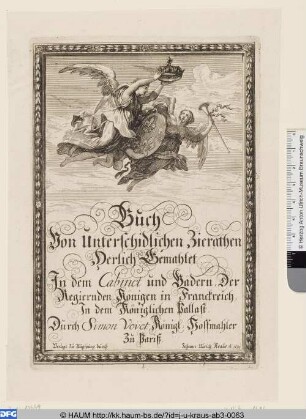 Buch von Unterschidlichen Zierathen, Titelblatt