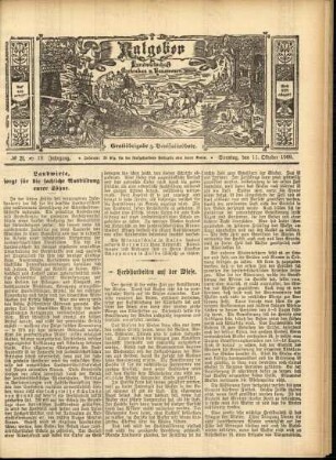 Ausgabe vom Sonntag, den 11. Oktober 1908.