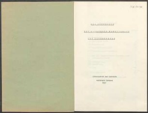 Fragebogen und Karte Niedernhall und Hermersberg, OA Künzelsau