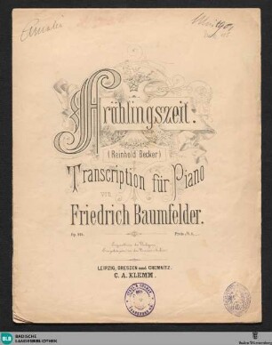 Frühlingszeit : op. 273