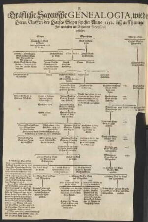 Gräfliche Saynische Genealogia ...