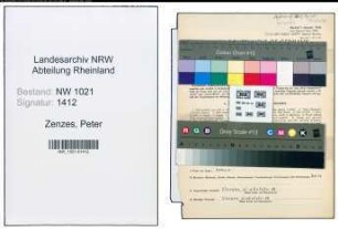 Entnazifizierung Peter Zenzes , geb. 18.02.1895 (Fuhrunternehmer)