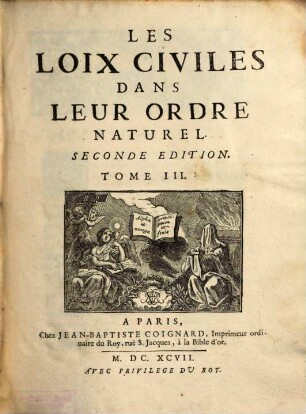 Les loix civiles dans leur ordre naturel, 3