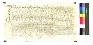 Hans Rentz, wernauischer Schultheiß zu Einsingen, verkauft an David Wickh zu Ulm einen Acker auf Sonthausen (Markung Einsingen) um 80 Gulden.
