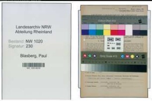 Entnazifizierung Paul Blasberg , geb. 20.07.1911 (Haendler)