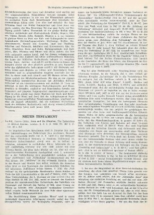 665-667 [Rezension] Ladd, George Eldon, Jesus and the kingdom
