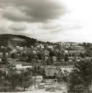 Breitenbrunn. Blick vom Osthang des Kammersteins über den Ort nach Osten