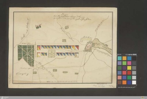 Lager des Herzoglichen Corps d'Armee zwischen Ludwigsburg et Pflugfelden