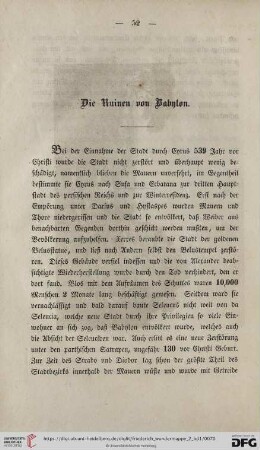 Die Ruinen von Babylon