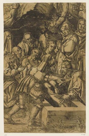 Grablegung, Blatt 8 der Folge "Passion Christi"