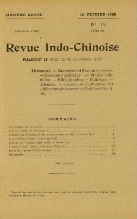 15 Février 1908. No 75