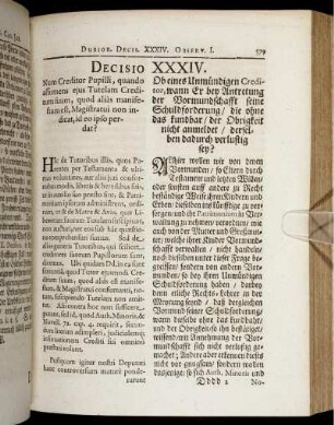 Decisio XXXIV. - Decisio XXXVII.