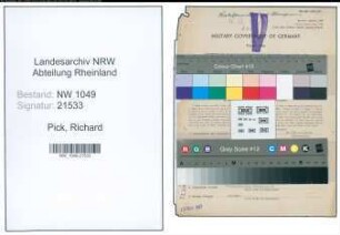 Entnazifizierung Richard Pick , geb. 05.08.1895 (Arzt)