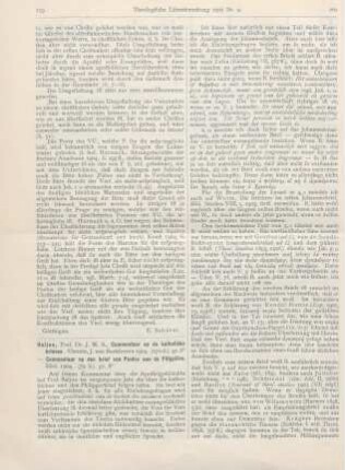 259-261 [Rezension] Baljon, J. M. S., Commentar op den brief van Paulus aan de Filippiers