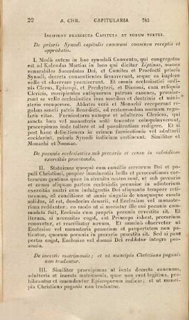 Corpus iuris Germanici antiqui, 2. Capitularia regum Francorum usque ad Ludovicum Pium continens