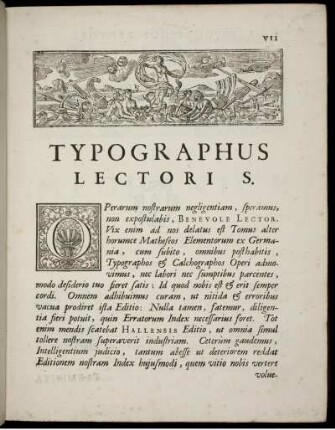 Typographus Lectoris.