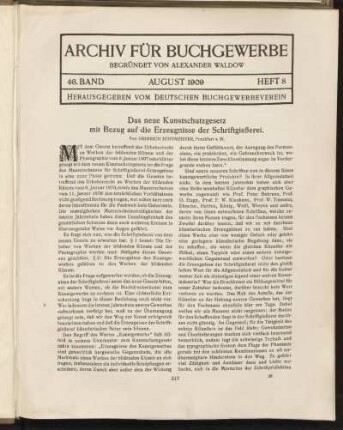 8.1909: Heft 8, August 1909