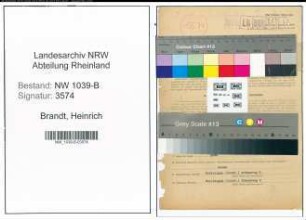 Entnazifizierung Heinrich Brandt , geb. 04.01.1886 (Molkereibesitzer)