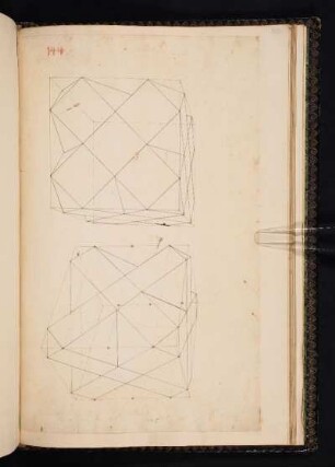 2 geometrische Konstruktionen, einbeschrieben in einen Würfel