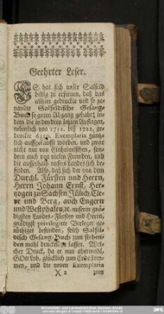 Geehrter Leser.