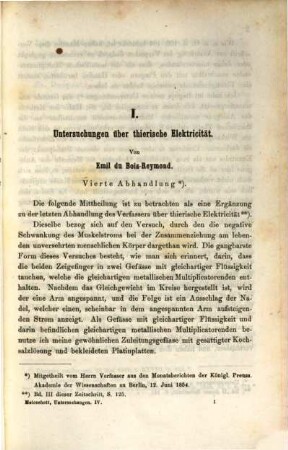 Untersuchungen zur Naturlehre des Menschen und der Thiere. 4. 1858
