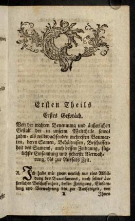 1-139, Ersten Theils