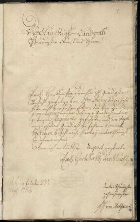 Tagebuch des Regiments von Dithfurth 1776-1783