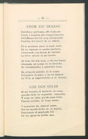 Amor sin trabas