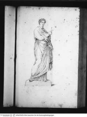 ANTIQUARUM STATUARUM FORMAE ET EFFIGIES, Polyhymnia