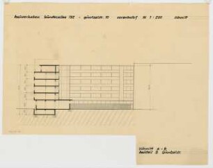 Wohnhaus Bundesallee 192 / Güntzelstraße 10, Berlin-Wilmersdorf: Schnitt 1:200
