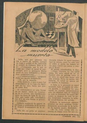 La modelo muerta