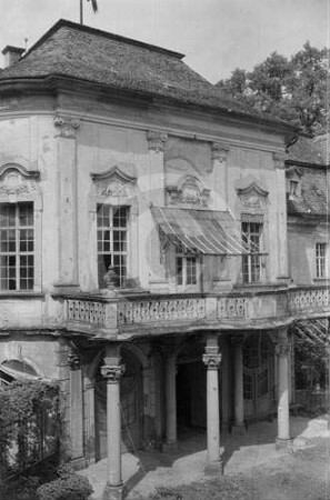 Mittelrisalit von Schloss Gröditzberg