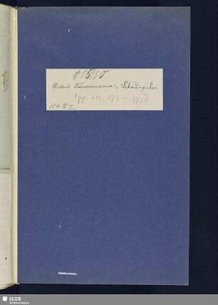 Nr. 273-273d. Tuerschmann, Richard