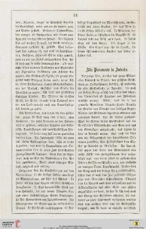 1: Alte Paramente in Andechs