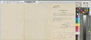 Bauwerksverzeichnis und Nachweisung der bei dem Geschlossenhalten der Schranken (Anrufschranken) in km 89,728 und km 90,029 der Bundesbahnstrecke Altenhundem-Siegen (Gemarkung Littfeld) berührten Wege- und Vorflutverhältnisse, nebst Bezeichnung der für sie entworfenen baulichen Anlagen, o. M. Stnr.: 51, Iwü, Bunr.: 93, Blnr.: 1