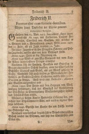 Friderich II.
