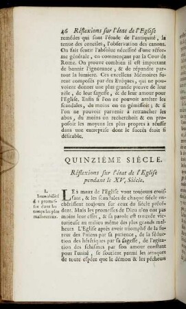 Quinzième Siècle.