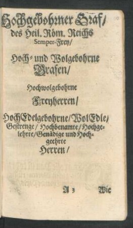 D. C. von Lohenstein Lob-Rede Bey Des Weiland HochEdelgebohrnen/ Gestrengen und Hochbenahmten Herrn Christians von Hoffmannswaldau auff Arnolds-Mühle/ Der Röm. Keys. Mayst. Raths/ der Stadt Breßlau Hochverdienten Raths-Praesides und des Königl. Burglehns Nahmslau Directoris Den 30. April. Anno 1679. in Breßlau Hoch-Adelich gehaltenem Leichbegängnüsse